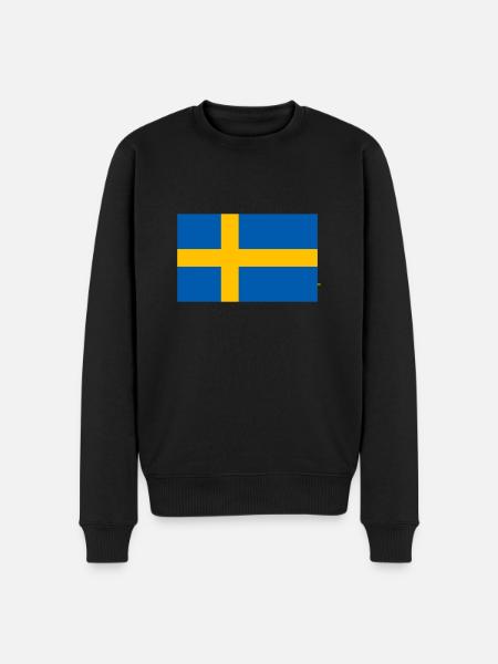 Sweden Flag - Men's Premium Organic Jumper - black