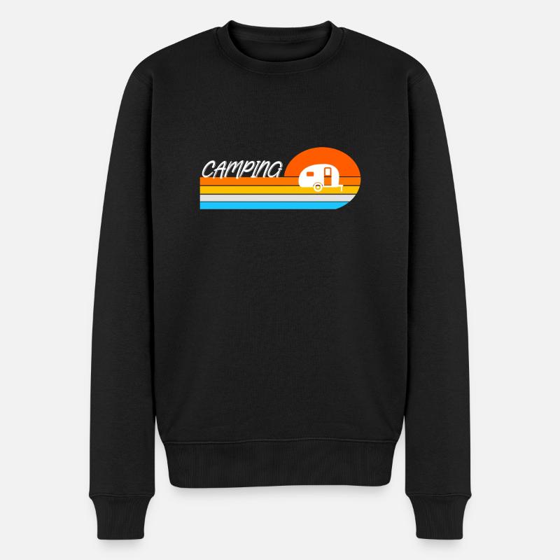 Camping Caravanes - Pull Premium bio Homme - noir