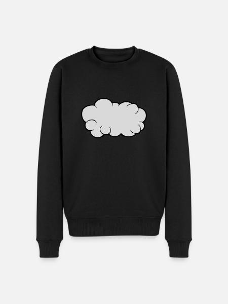 Cloud Cartoon Design - Men's Premium Organic Jumper - black