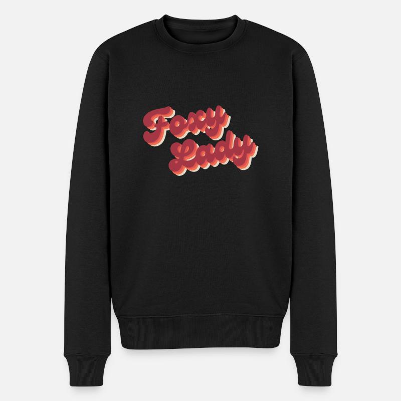 Foxy Dame - Männer Premium Bio Pullover - Schwarz