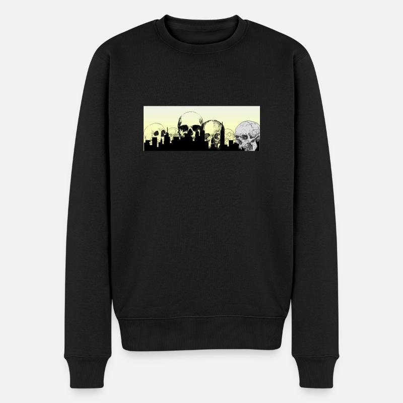 Skullscity - Männer Premium Bio Pullover - Schwarz