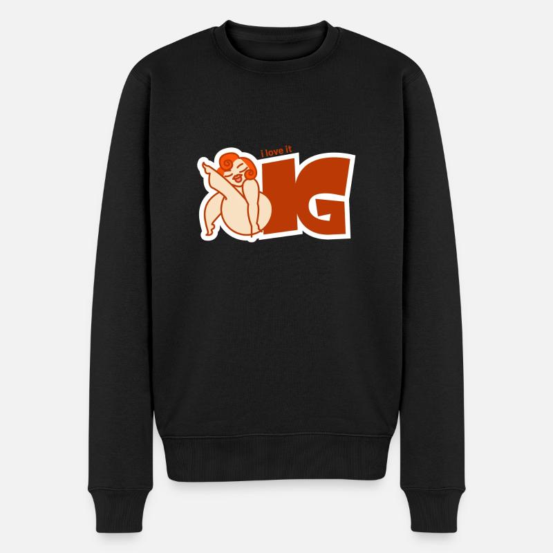 Je l’aime grand - Pull Premium bio Homme - noir