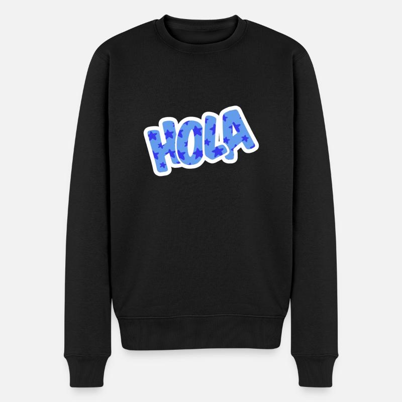 Sprüche - Männer Premium Bio Pullover - Schwarz