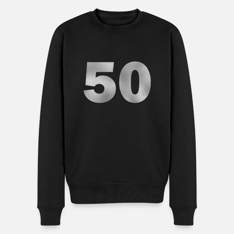Anniversaire 50 ans - Pull Premium bio Homme - noir