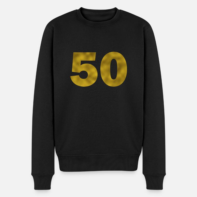 Anniversaire 50 ans - Pull Premium bio Homme - noir