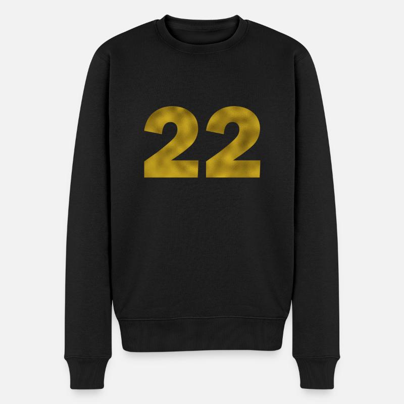 Anniversaire 22 ans - Pull Premium bio Homme - noir
