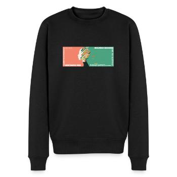 Fierté neurodiverse. - Pull Premium bio Homme - noir - Devant - Nico (187cm)