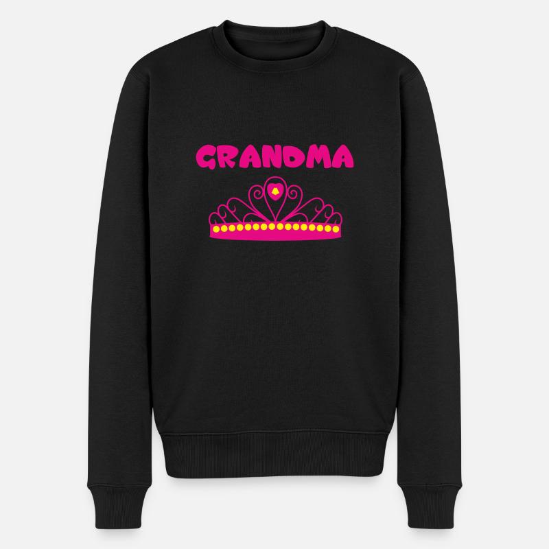 GRANDMA - Pull Premium bio Homme - noir