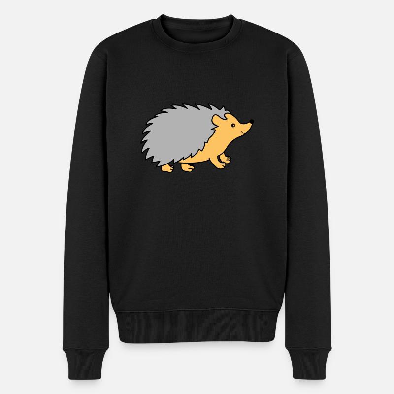 igel comic - Männer Premium Bio Pullover - Schwarz