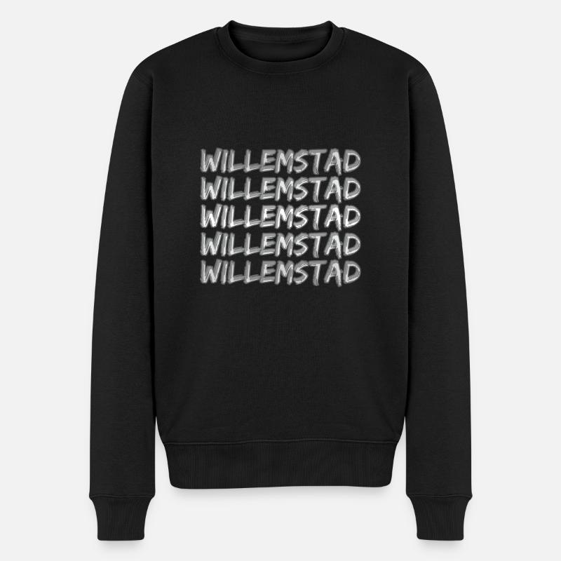 Geschenk für Willemstad - Männer Premium Bio Pullover - Schwarz