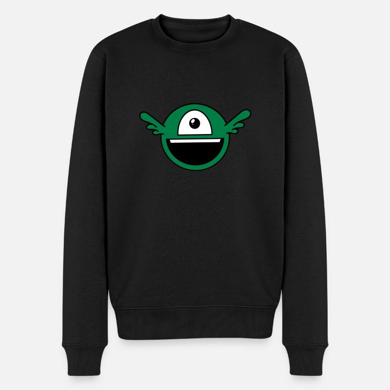 Funny alien borgne - Pull Premium bio Homme - noir