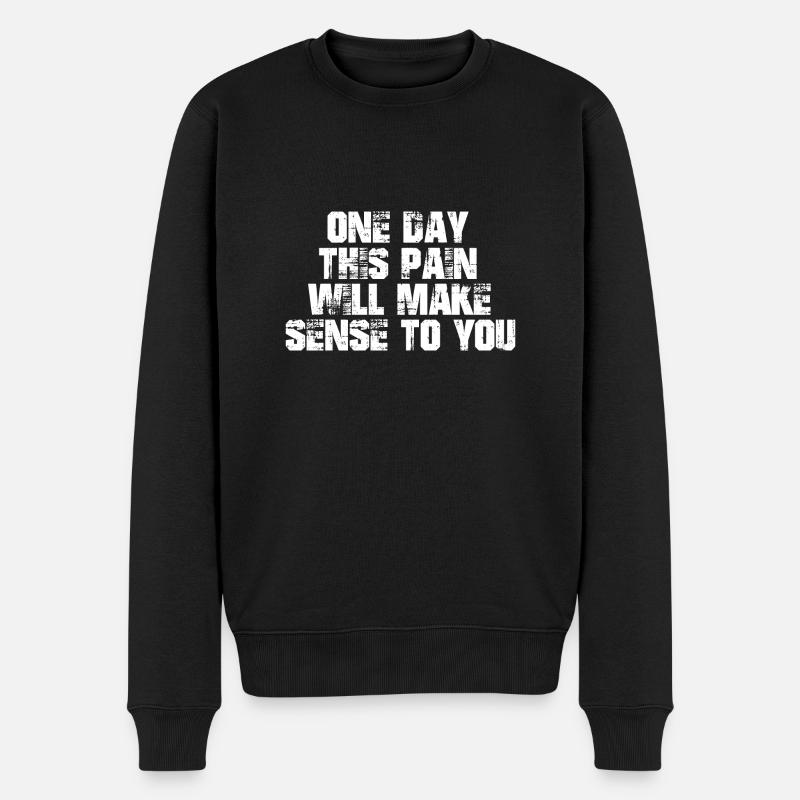 UN JOUR - Pull Premium bio Homme - noir
