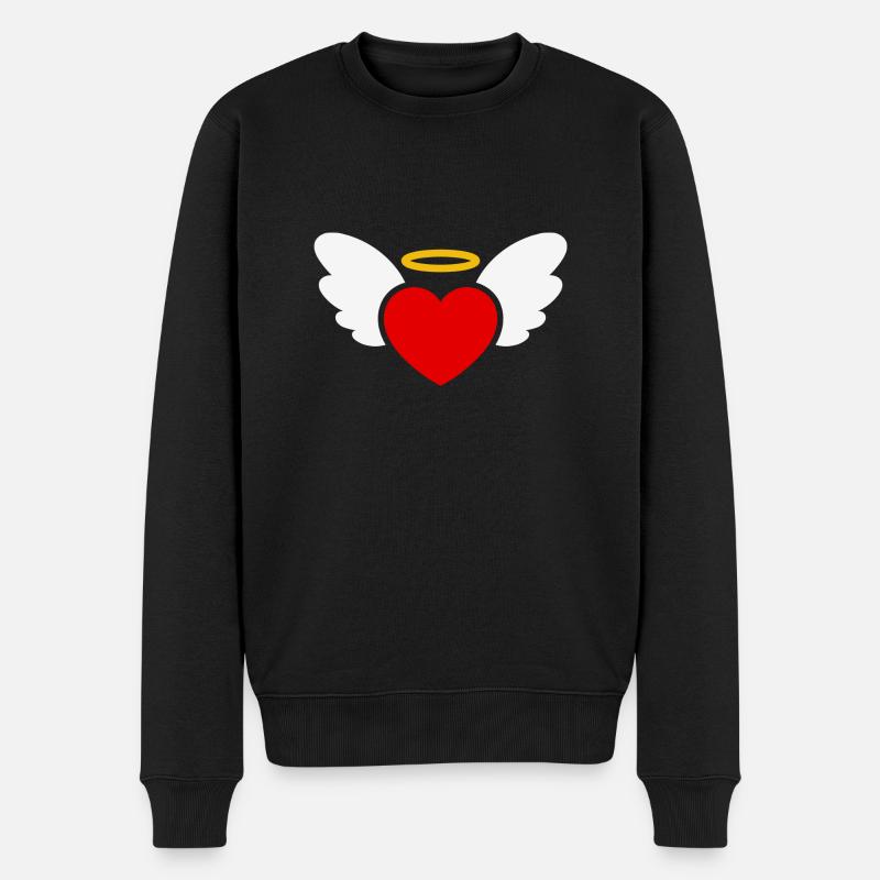 Cœur d’ange - Pull Premium bio Homme - noir
