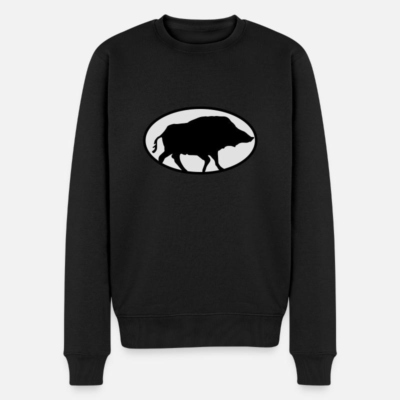 Boar - Pull Premium bio Homme - noir