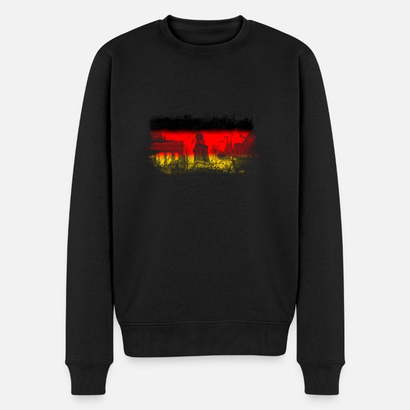 Deutschland - Männer Premium Bio Pullover - Schwarz