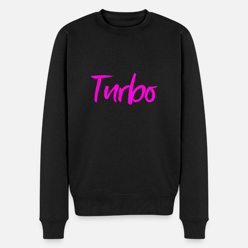 Turbo - Männer Premium Bio Pullover - Schwarz