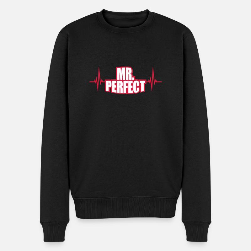 ECG Mr Parfait - Pull Premium bio Homme - noir