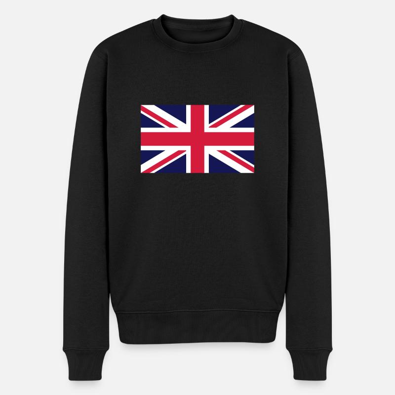 United Kingdom - Männer Premium Bio Pullover - Schwarz