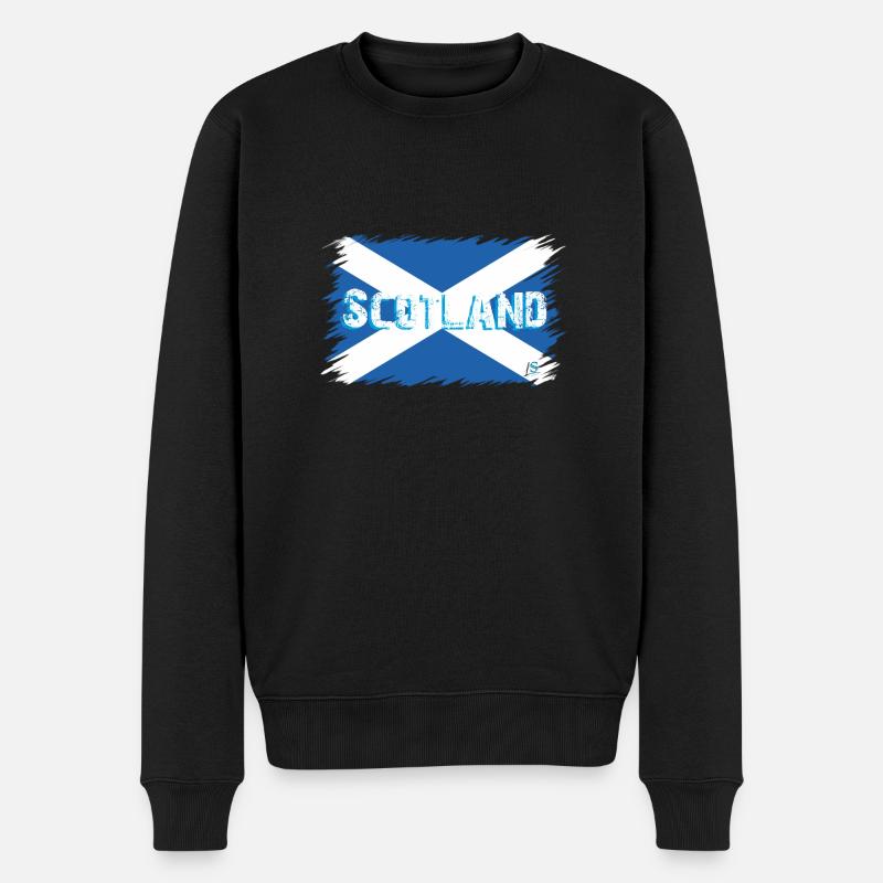 Drapeau écossais 2 - Pull Premium bio Homme - noir