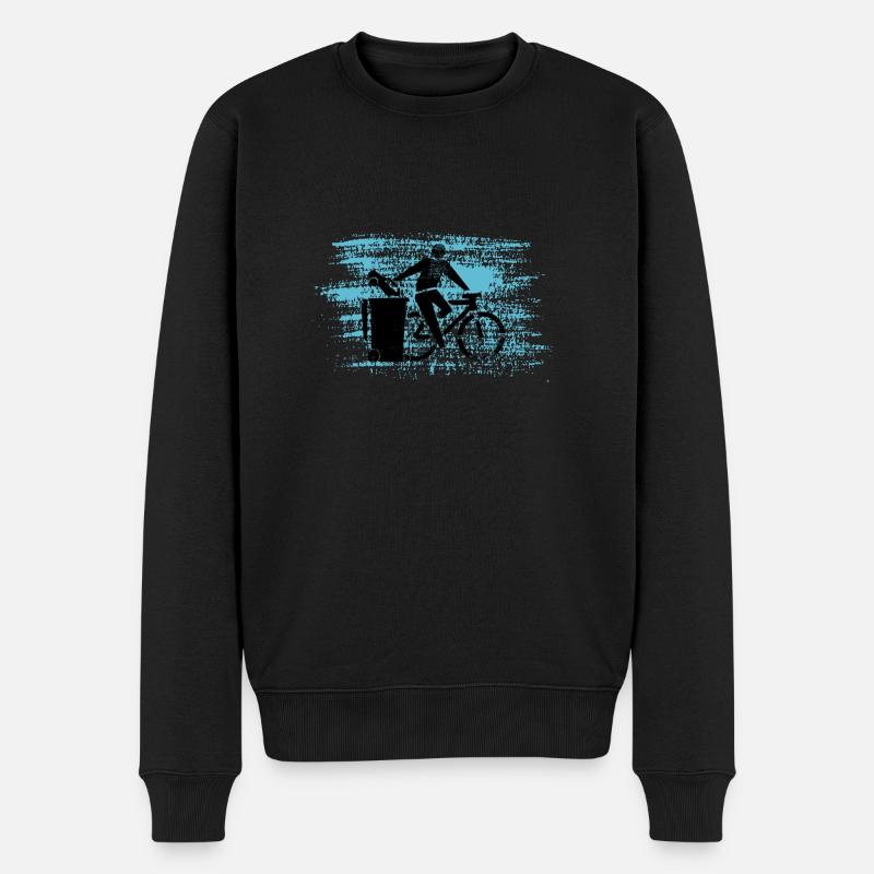 Vélo au lieu de voiture - Pull Premium bio Homme - noir
