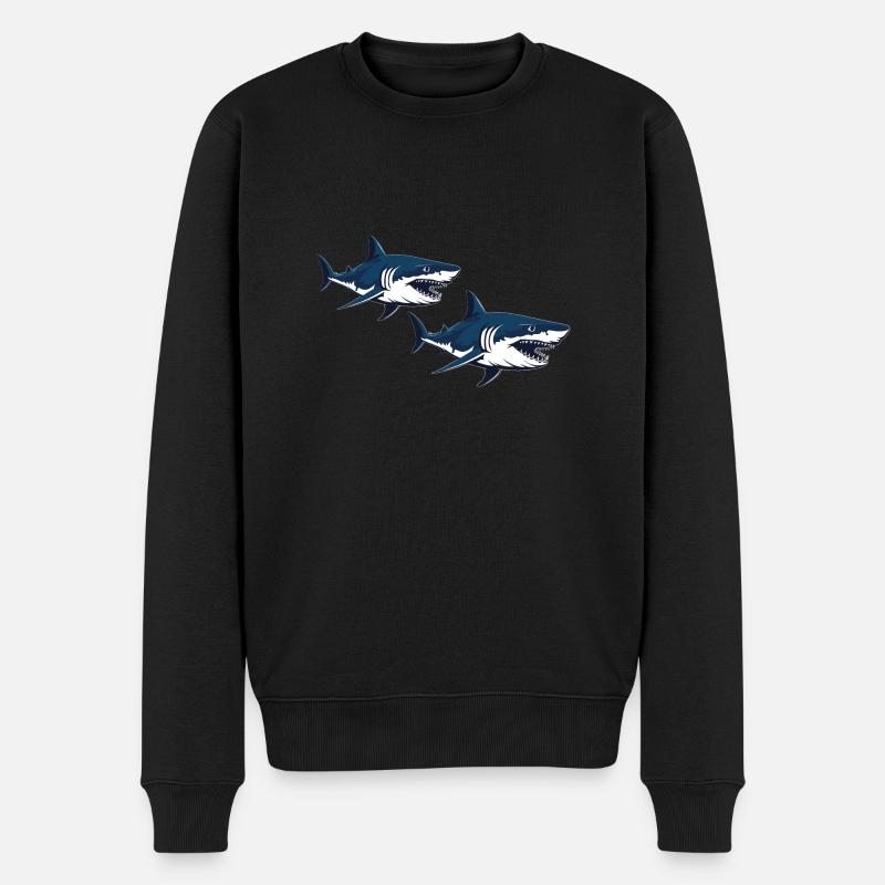 Requins - Pull Premium bio Homme - noir