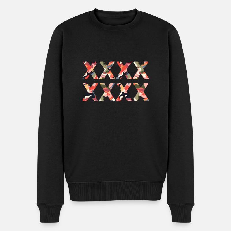 XXXXXXXX - Männer Premium Bio Pullover - Schwarz