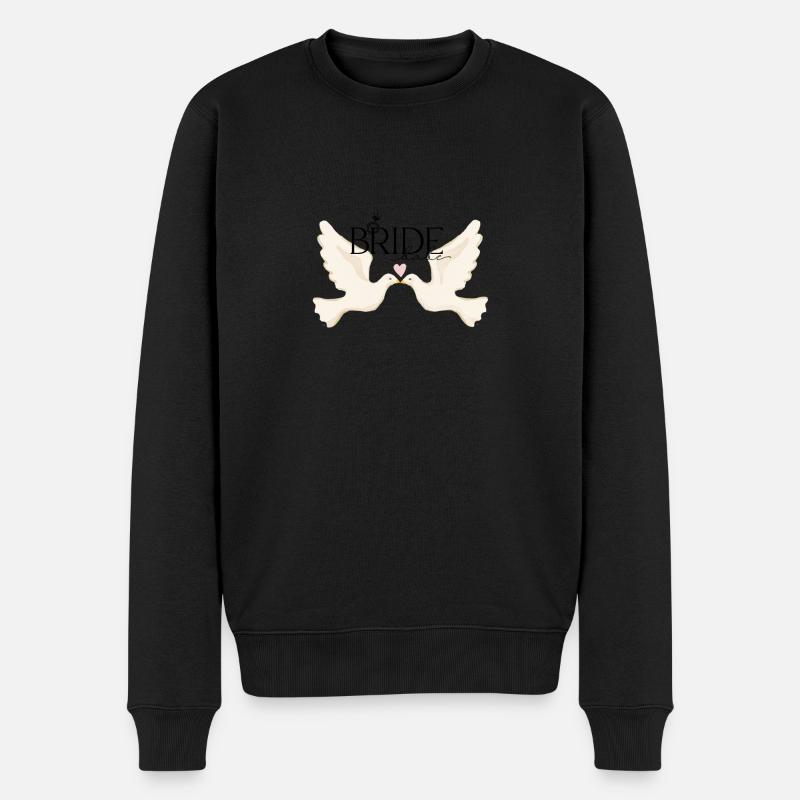 Bride - Männer Premium Bio Pullover - Schwarz