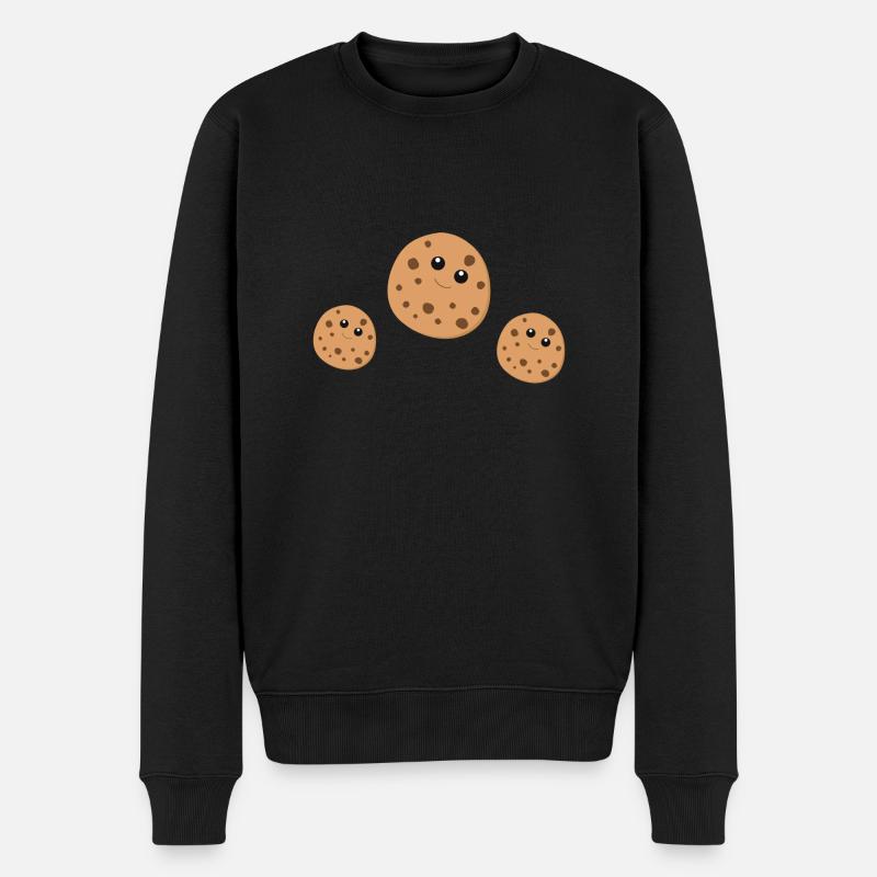 Cookies - Männer Premium Bio Pullover - Schwarz