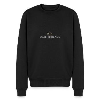 Fils de luxe - Pull Premium bio Homme - noir - Devant - Nico (187cm)