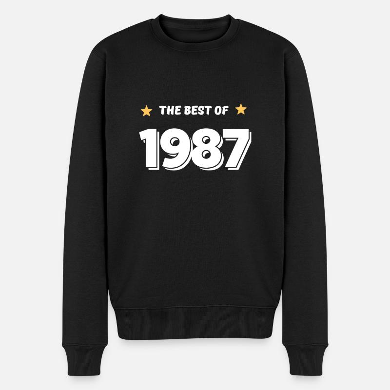 Das Beste aus 1987 - Männer Premium Bio Pullover - Schwarz