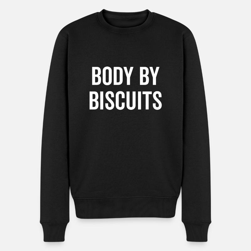 Body by Biscuits - Men's Premium Organic Jumper - black