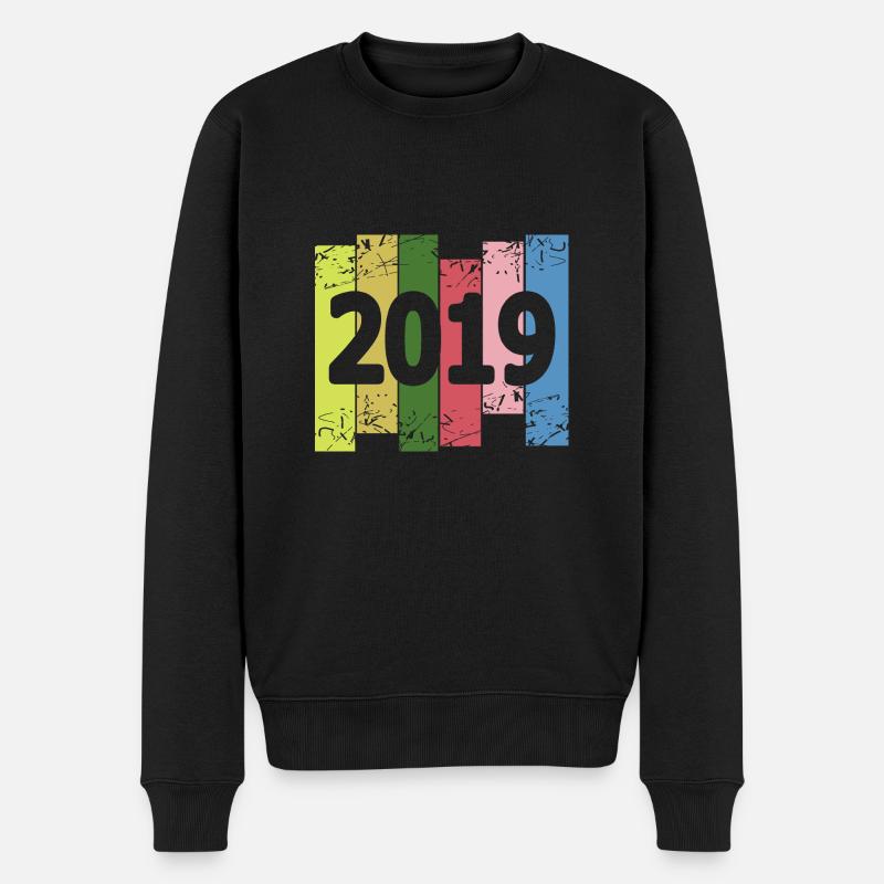 Spassig 2019 - Männer Premium Bio Pullover - Schwarz