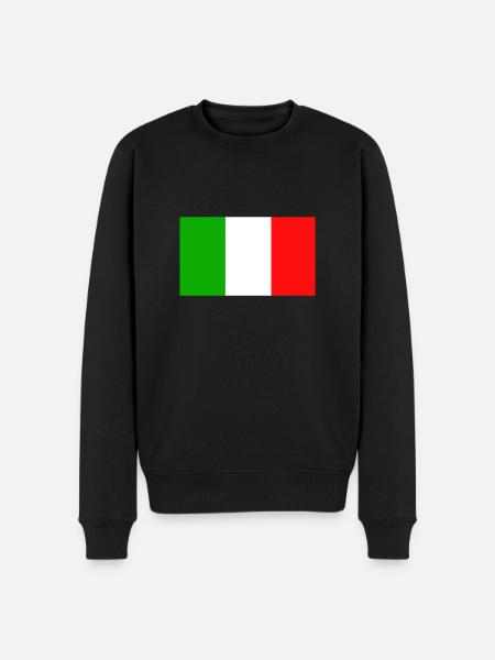 Italy flag - Men's Premium Organic Jumper - black