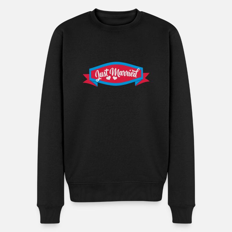 Lustige Geschenke zur Hochzeit - Männer Premium Bio Pullover - Schwarz