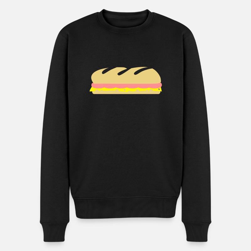 Sandwich - Pull Premium bio Homme - noir