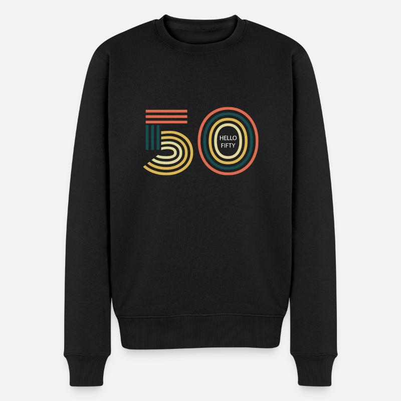 50e anniversaire - Pull Premium bio Homme - noir