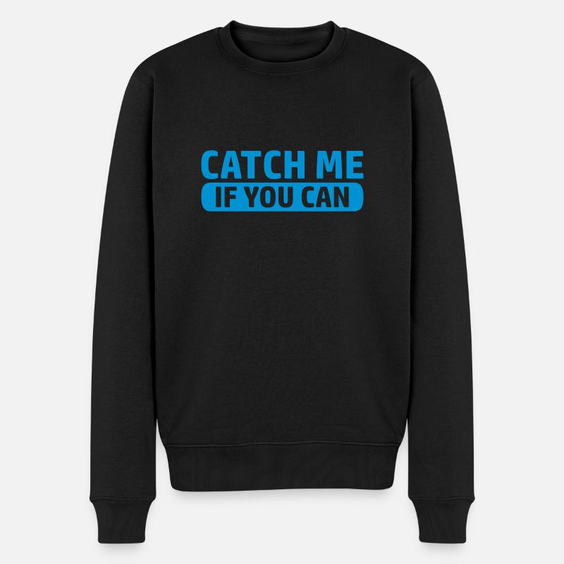 Logo Catch Spiel - Männer Premium Bio Pullover - Schwarz