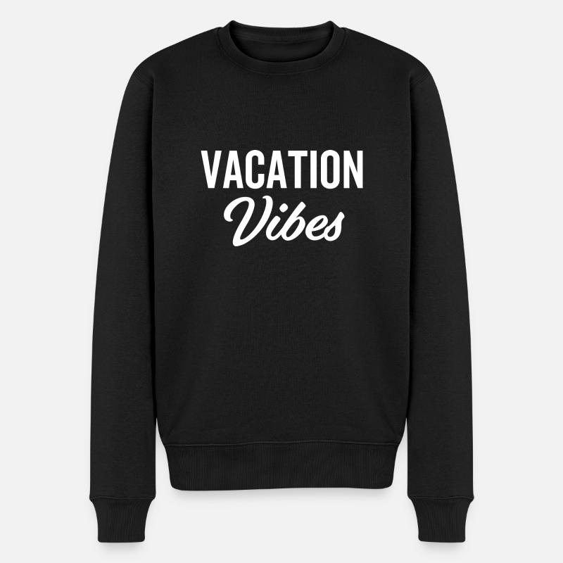 Vibes de vacances - Pull Premium bio Homme - noir