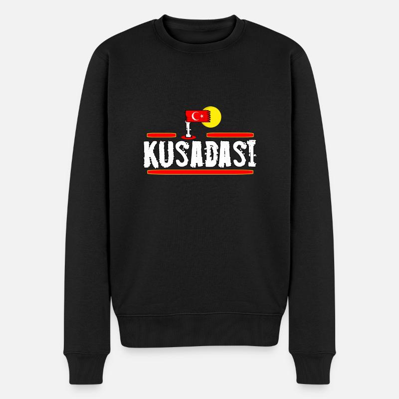 Izmir Urlausziel - Männer Premium Bio Pullover - Schwarz