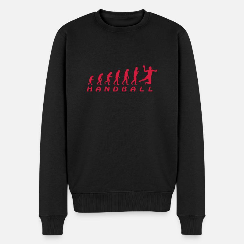 Evolution Handball - Männer Premium Bio Pullover - Schwarz