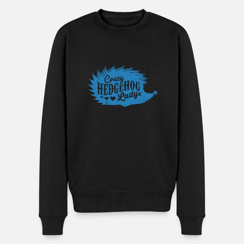 Crazy Hedgehog Lady - Pull Premium bio Homme - noir