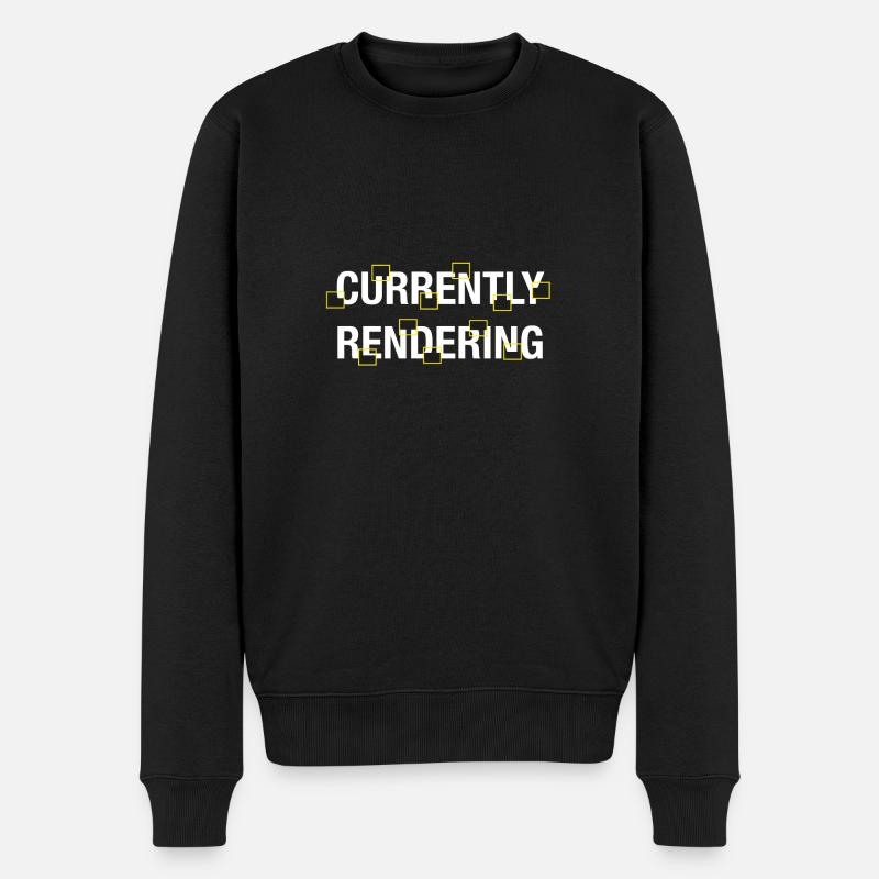 3D ARTIST RENDER RENDERING - Männer Premium Bio Pullover - Schwarz
