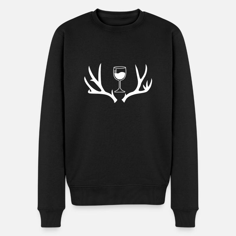 Chasse et vin - Pull Premium bio Homme - noir