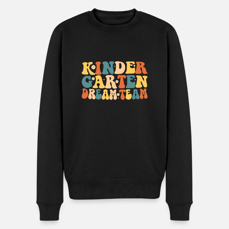 Kindergarten-Dreamteam - Männer Premium Bio Pullover - Schwarz