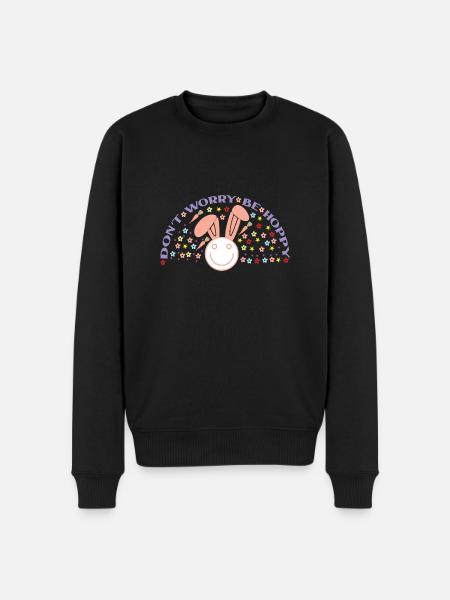 Including Worry Be Hoppy - Men's Premium Organic Jumper - black