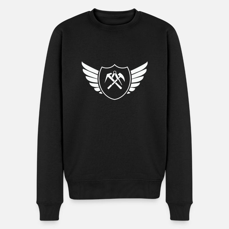 Armoiries Bouclier Couvreur 1 - Pull Premium bio Homme - noir