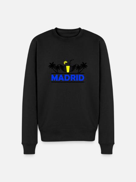 Madrid 2 - Men's Premium Organic Jumper - black