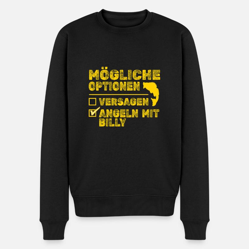 Billy Billy - Männer Premium Bio Pullover - Schwarz
