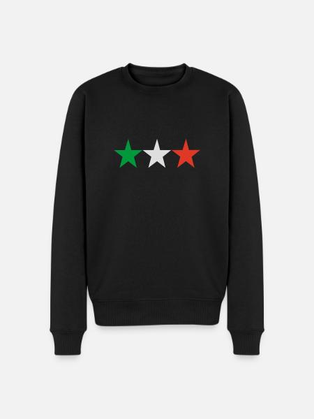 stern italien - Männer Premium Bio Pullover - Schwarz