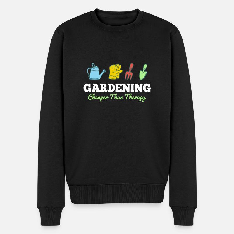 Gardening - Männer Premium Bio Pullover - Schwarz